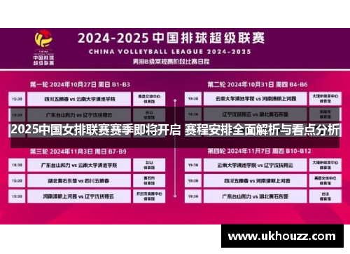 2025中国女排联赛赛季即将开启 赛程安排全面解析与看点分析